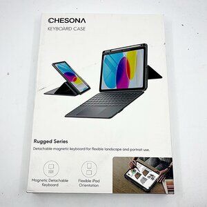 CHESONA Rugged Keyboard Case iPad 10th 11th Gen 10.9 Trackpad Backlit